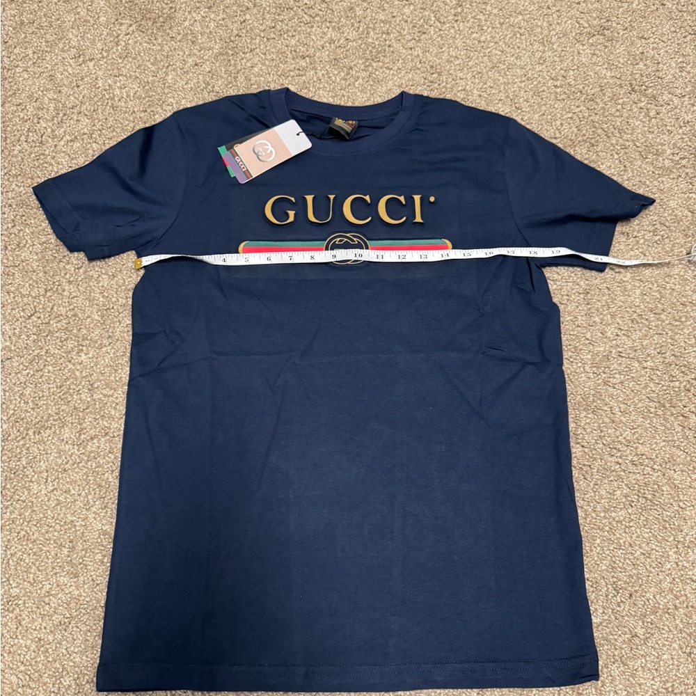 Gucci Dark Blue Short Sleeve Tee